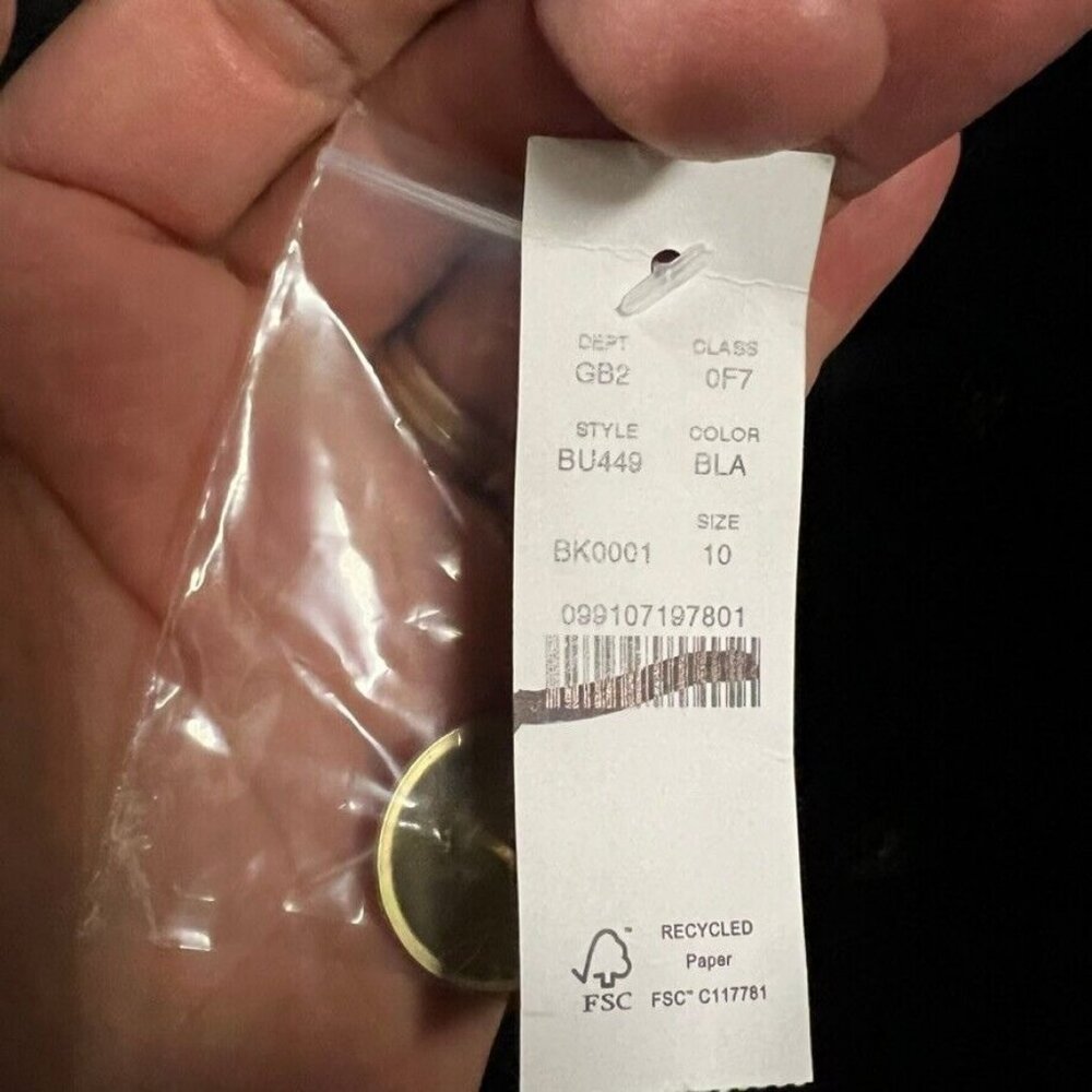 J. Crew Black Double-Breasted Coat with Gold Buttons - Picture 9 of 10